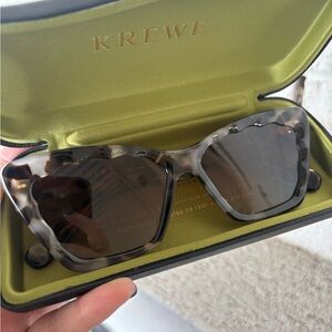 KREWE Gray Tortoise Sunglasses